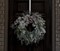 24 Inch Flocked Pre-lit Snowfall Creek Christmas Wreath (Green) 9"D x 26"W x 26"H